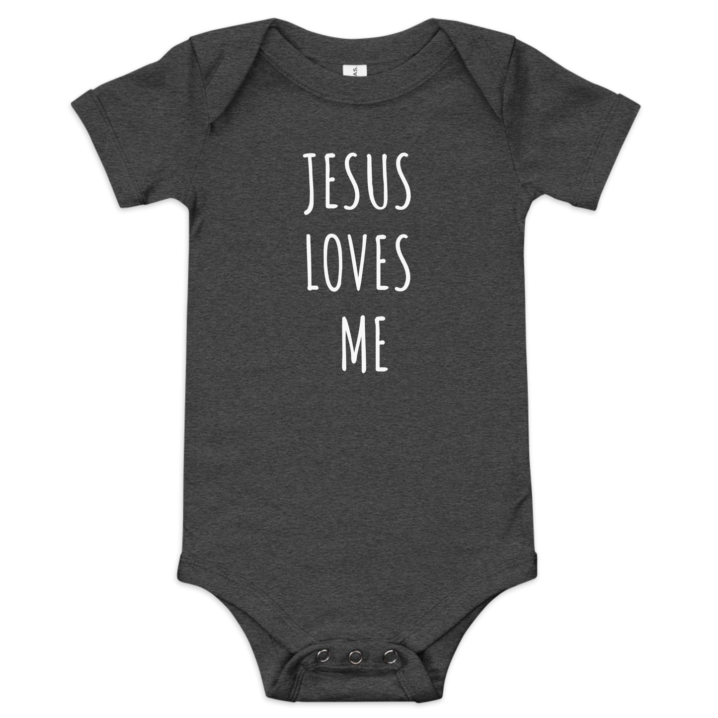 JESUS LOVES ME Baby Short Sleeve One Piece