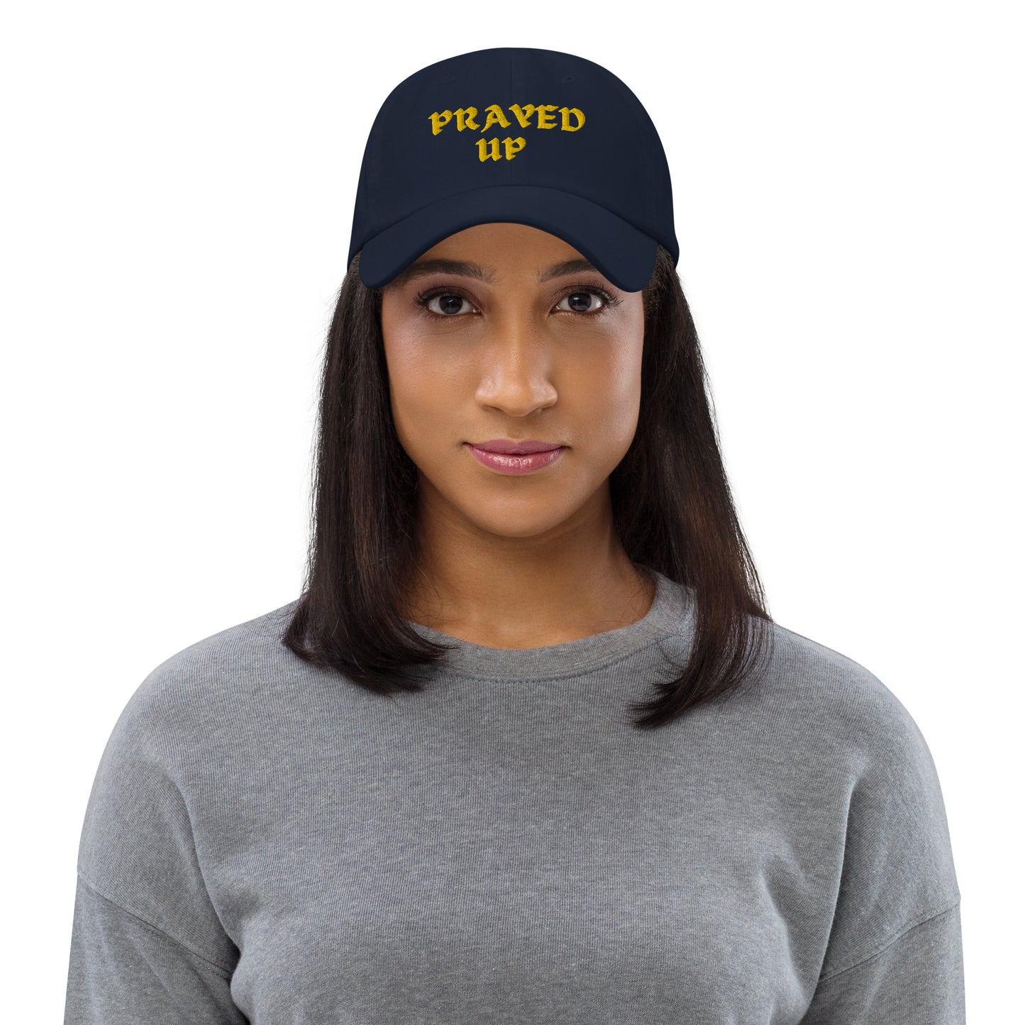Golden Stitch Prayed Up Hat