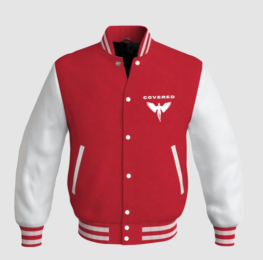 COVERED BY ANGELS VARSITY JACKET