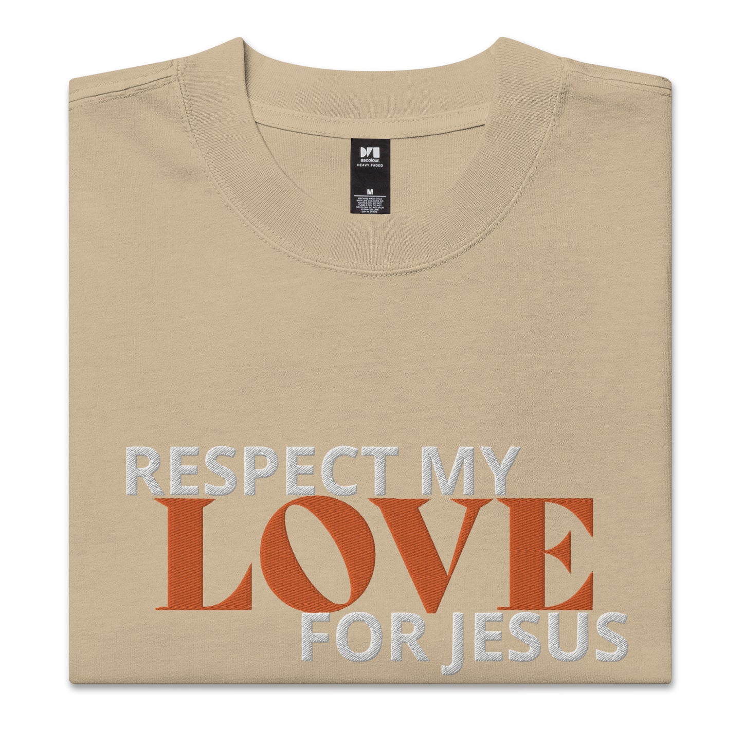 RESPECT MY LOVE FOR JESUS T-SHIRT