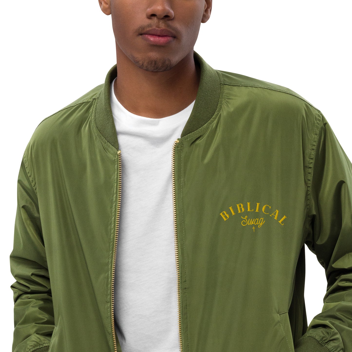 BIBLICAL SWAG Premium Bomber Jacket