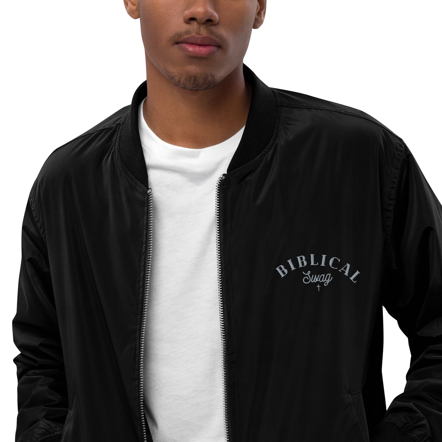 BIBLICAL SWAG Premium Bomber Jacket