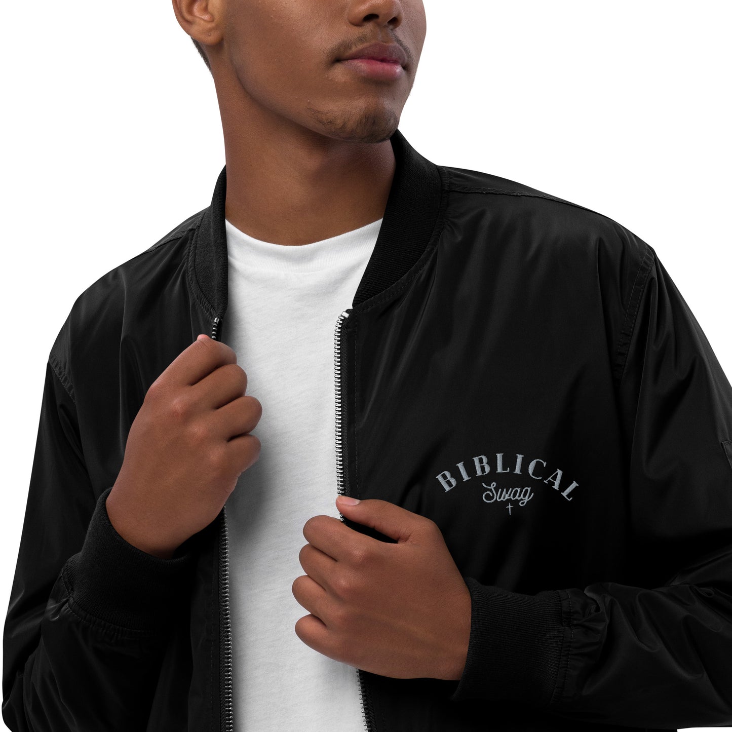 BIBLICAL SWAG Premium Bomber Jacket