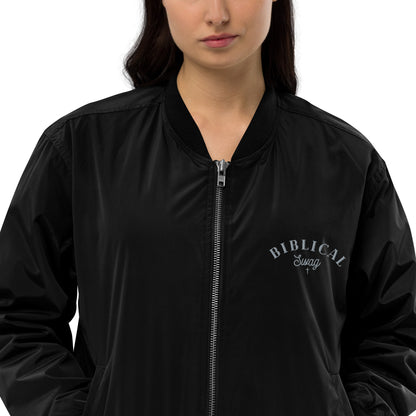 BIBLICAL SWAG Premium Bomber Jacket