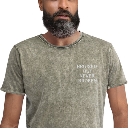 NEVER BROKEN Denim T-Shirt