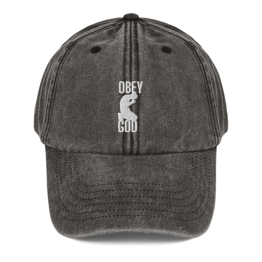 OBEY GOD Vintage Hat